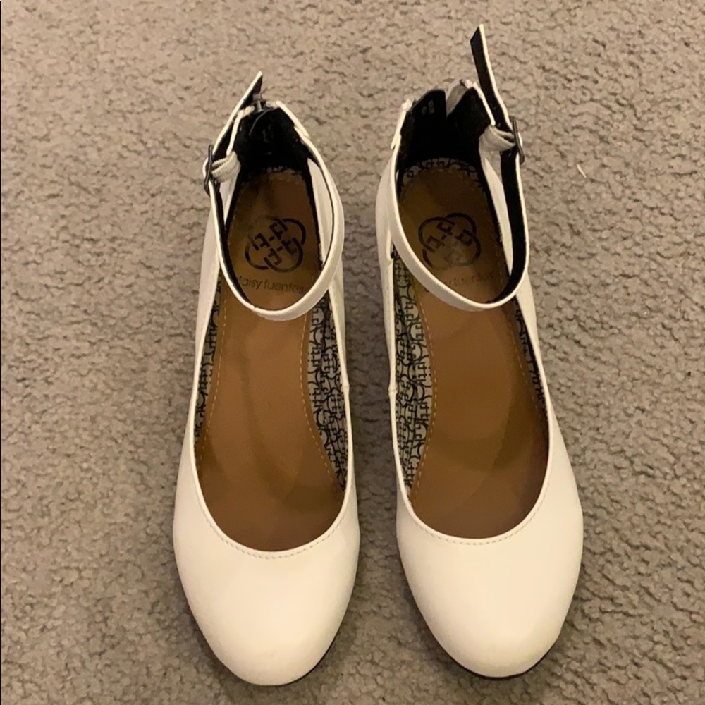 White Wedged Heels